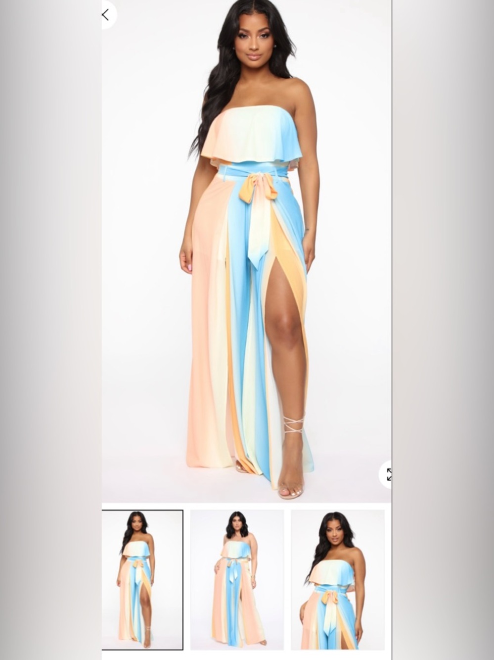 Fashion Nova Multicolor Jumpsuit